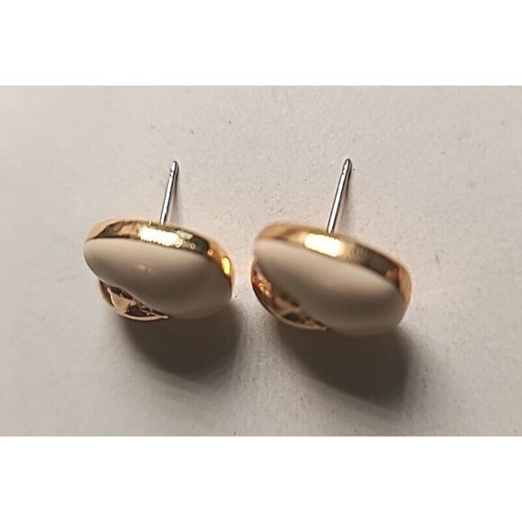 Vintage Ivory & Goldtone Necklace & Matching Heart Earring Set Classy valentines - Picture 4 of 8